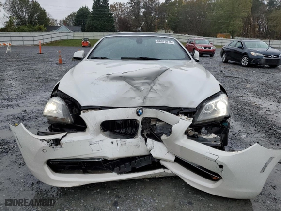 2012 BMW 6 Series 650i with VIN WBALZ3C5XCDL72984, listed as a Copart auction lot 80675974 with 99,354 mi miles and Salvage Title. Bid and sale history available at carsss.com. Image 5.