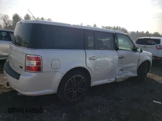 2015 Ford Flex SEL with VIN 2FMGK5C89FBA07815, listed as a Copart auction lot 86579514 with 150,585 mi miles and Salvage Title. Bid and sale history available at carsss.com. Image 3.