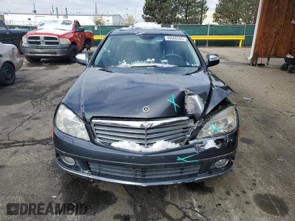 2009 Mercedes-Benz C 300 Sport with VIN WDDGF81X79F281415, listed as a Copart auction lot 49566545 with 70,365 mi miles and Salvage title. Bid and sale history available at DreamBid. Image 5.
