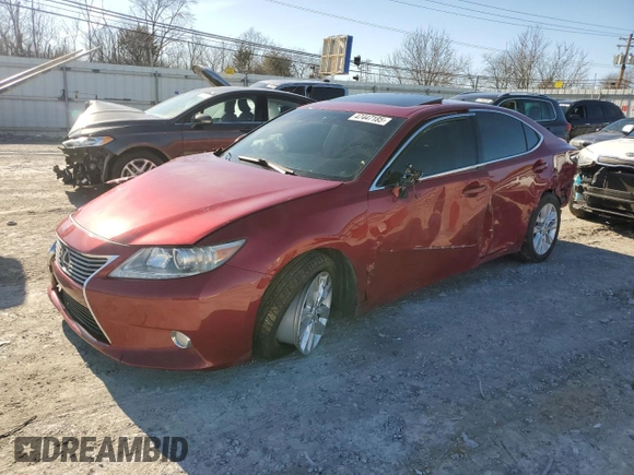 2013 Lexus ES 300h Hybrid with VIN JTHBW1GG6D2023419, listed as a Copart auction lot 47447185 with 0 mi miles and Salvage Title. Bid and sale history available at carsss.com. Image 1.