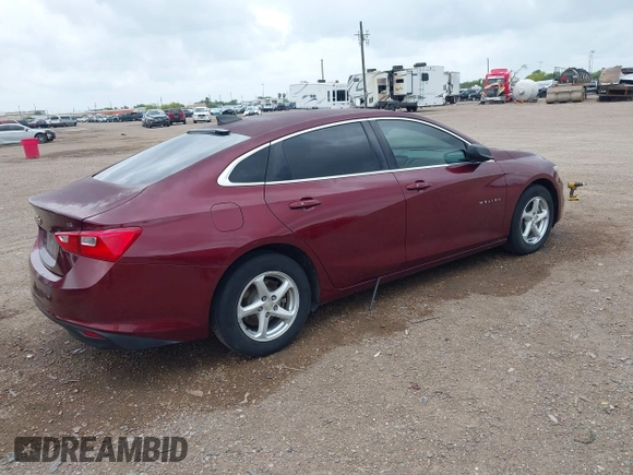 2016 Chevrolet Malibu LS z VIN 1G1ZB5ST1GF204974, wystawiony jako IAAI lot #42083674 z przebiegiem 191 691 mil mil oraz . Historia ofert i sprzedaży dostępna na DreamBid. Obrazek 4.