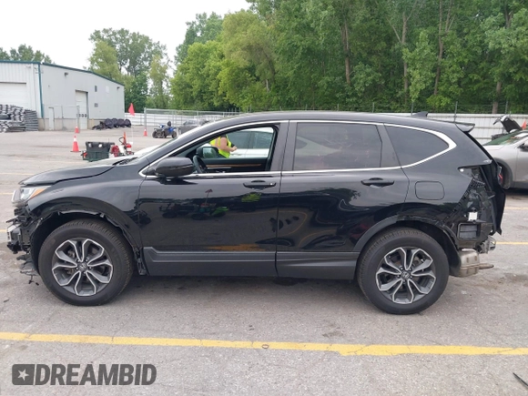 2021 Honda CR-V EX with VIN 5J6RW2H50ML004467, listed as a IAAI auction lot 42481856 with 45,560 mi miles and . Bid and sale history available at DreamBid. Image 15.