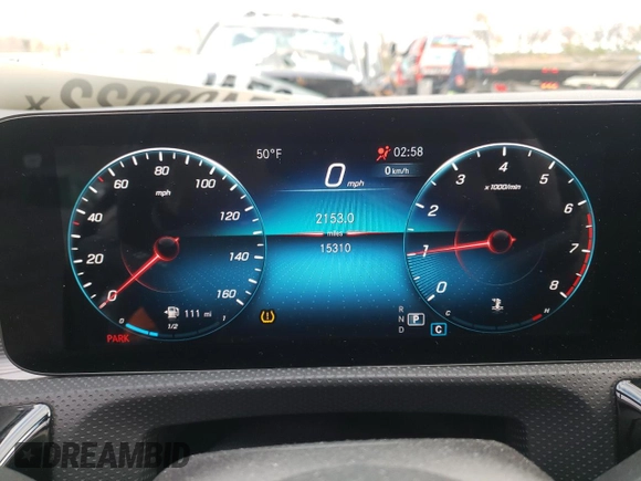 2021 Mercedes-Benz CLA with VIN W1K5J4HB7MN161914, listed as a Copart auction lot 67409022 with 15,310 mi miles. Bid and sale history available at carsss.com. Image 9.
