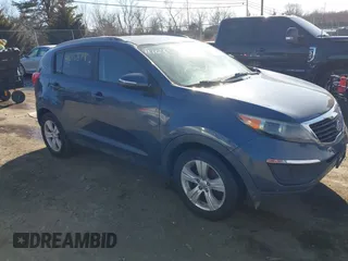 2012 Kia Sportage LX with VIN KNDPB3A22C7306154, listed as a IAAI auction lot 41675874 with 130,837 mi miles. Bid and sale history available at carsss.com. Image 1.