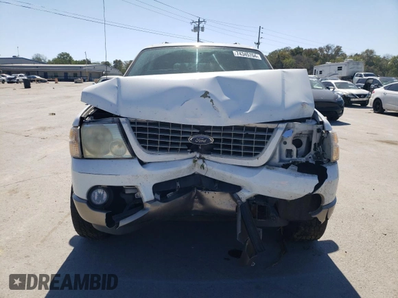 2004 Ford Explorer Eddie Bauer with VIN 1FMDU74K24ZB34175, listed as a Copart auction lot 74345704 with Not provided miles and Salvage title. Bid and sale history available at DreamBid. Image 5.