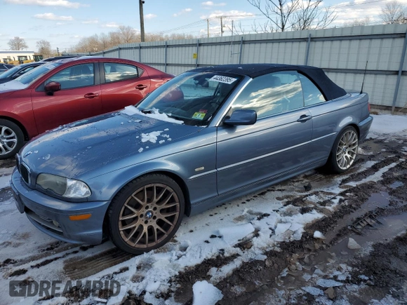 2002 BMW 3 Series 330Ci z VIN WBABS53462JU92414, wystawiony jako Copart lot #44362395 z przebiegiem 109 507 mil mil oraz Czysty tytuł • Clean title. Historia ofert i sprzedaży dostępna na DreamBid. Obrazek 1.