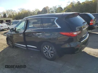 2014 Infiniti QX60 with VIN 5N1AL0MM6EC515448, listed as a Copart auction lot 75028814 with 123,481 mi miles and Salvage Title. Bid and sale history available at carsss.com. Image 2.