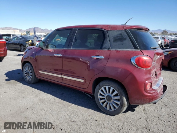 2014 FIAT 500L Lounge with VIN ZFBCFACH6EZ029883, listed as a Copart auction lot 80558044 with 116,997 mi miles and Salvage Title. Bid and sale history available at carsss.com. Image 2.