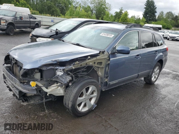 2013 Subaru Outback Premium with VIN 4S4BRCCC3D3250547, listed as a Copart auction lot 61428815 with 79,677 mi miles and Salvage title. Bid and sale history available at DreamBid. Image 1.