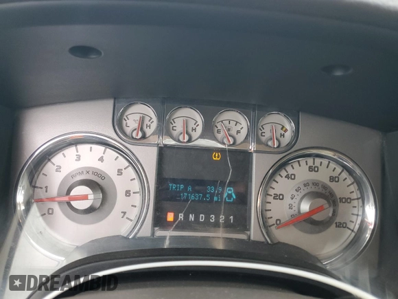 2009 Ford F-150 XL with VIN 1FTPW14V59KC74112, listed as a Copart auction lot 63121455 with 171,637 mi miles and Salvage title. Bid and sale history available at DreamBid. Image 9.