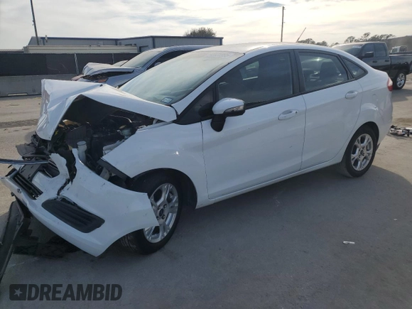 2014 Ford Fiesta SE with VIN 3FADP4BJ6EM151199, listed as a Copart auction lot 43125995 with 104,512 mi miles and Salvage Title. Bid and sale history available at DreamBid. Image 1.