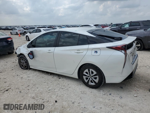 2016 Toyota Prius Four with VIN JTDKARFU7G3005807, listed as a Copart auction lot 54584295 with 67,130 mi miles and Salvage Title. Bid and sale history available at DreamBid. Image 2.