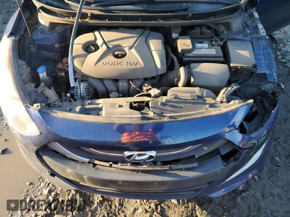 2013 Hyundai Elantra with VIN KMHD35LE4DU055087, listed as a Copart auction lot 80123454 with 128,588 mi miles and Salvage Title. Bid and sale history available at DreamBid. Image 11.