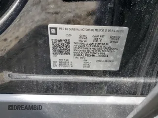2019 GMC Terrain SLT z VIN 3GKALPEX4KL265511, wystawiony jako Copart lot #55460925 z przebiegiem 57 426 mil mil oraz Szkoda całkowita • Salvage title. Historia ofert i sprzedaży dostępna na DreamBid. Obrazek 13.