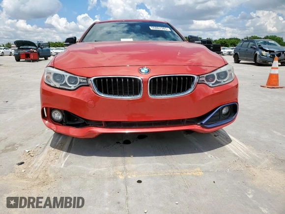 2016 BMW 4 Series 435i with VIN WBA3R1C56GK529285, listed as a Copart auction lot 55861365 with 74,441 mi miles and Salvage title. Bid and sale history available at DreamBid. Image 5.