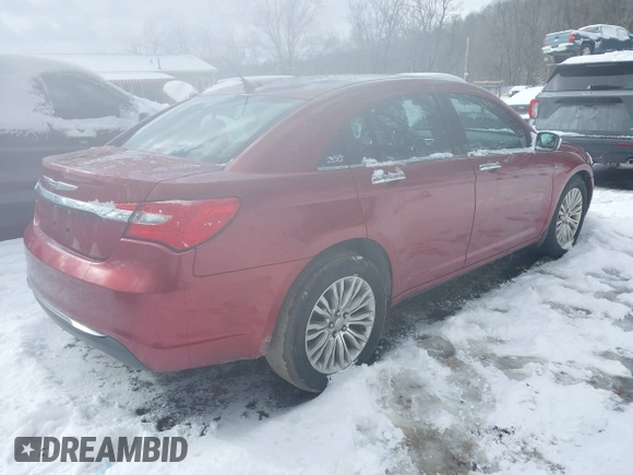 2012 Chrysler 200 Limited with VIN 1C3CCBCG3CN109363, listed as a IAAI auction lot 41591183 with 127,563 mi miles and . Bid and sale history available at DreamBid. Image 4.