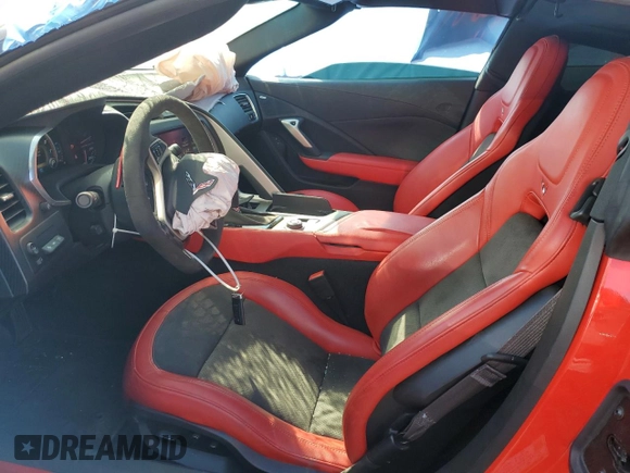 2017 Chevrolet Corvette Grand Sport 2LT with VIN 1G1YY2D79H5112303, listed as a Copart auction lot 73405874 with 23,745 mi miles and Salvage Title. Bid and sale history available at carsss.com. Image 7.