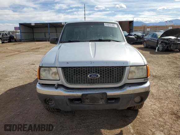 2001 Ford Ranger XL Fleet with VIN 1FTZR15EX1PA77734, listed as a Copart auction lot 51075185 with 243,491 mi miles and Clean Title. Bid and sale history available at DreamBid. Image 5.