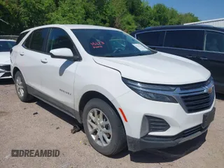 2024 Chevrolet Equinox LT with VIN 3GNAXUEGXRL243495, listed as a IAAI auction lot 42013763 with 26,963 mi miles. Bid and sale history available at carsss.com. Image 1.