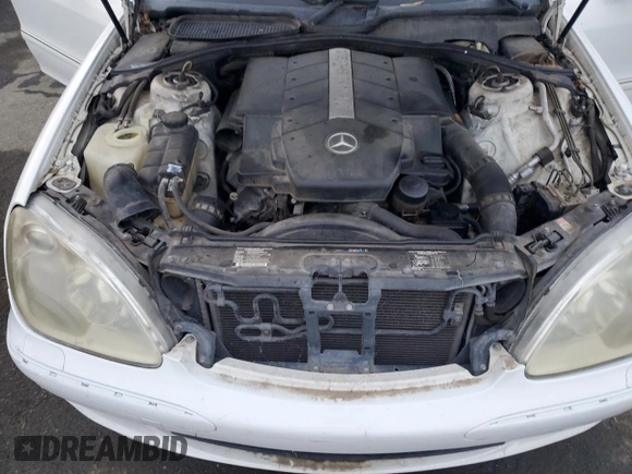 2003 Mercedes-Benz S-Class 5.0L with VIN WDBNG75J53A351091, listed as a Copart auction lot 85154434 with 261,558 mi miles and Salvage Title. Bid and sale history available at carsss.com. Image 11.