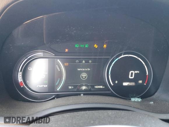 2019 Kia Niro EX with VIN KNDCC3LG9K5024284, listed as a Copart auction lot 55176404 with 163,446 mi miles and Non Repairable. Bid and sale history available at carsss.com. Image 9.