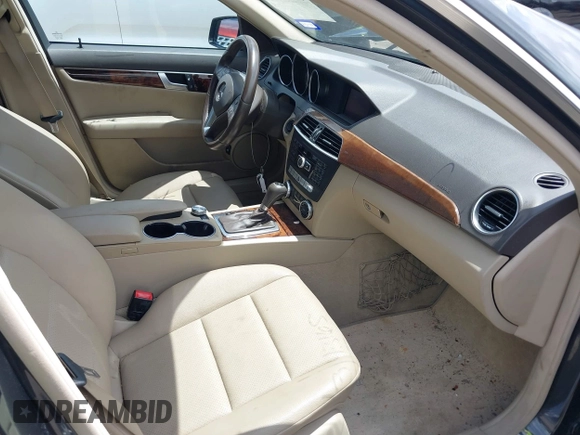 2012 Mercedes-Benz C 250 Sport with VIN WDDGF4HB1CR224961, listed as a IAAI auction lot 39658005 with 82,682 mi miles and . Bid and sale history available at DreamBid. Image 5.