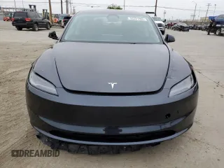 2024 Tesla Model 3 with VIN 5YJ3E1EA3RF737102, listed as a Copart auction lot 55321685 with 9,638 mi miles and Salvage Title. Bid and sale history available at carsss.com. Image 5.