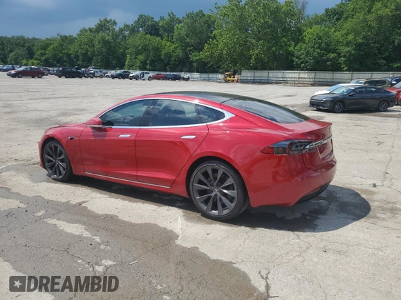 2020 Tesla Model S Long Range with VIN 5YJSA1E25LF412216, listed as a Copart auction lot 62078295 with 45,384 mi miles and Salvage title. Bid and sale history available at DreamBid. Image 2.