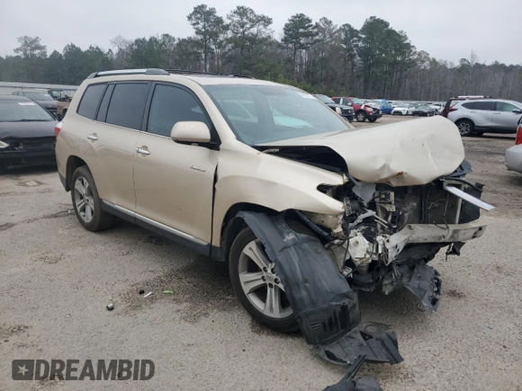 2012 Toyota Highlander Limited with VIN 5TDDK3EH9CS159855, listed as a Copart auction lot 45631385 with 0 mi miles and Salvage Title. Bid and sale history available at carsss.com. Image 4.