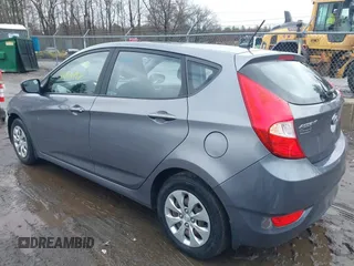 2015 Hyundai Accent GS with VIN KMHCT5AE5FU227418, listed as a IAAI auction lot 41960197 with 46,664 mi miles. Bid and sale history available at carsss.com. Image 3.