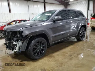 2021 Jeep Grand Cherokee Laredo E with VIN 1C4RJFAG1MC823947, listed as a Copart auction lot 53987765 with 46,334 mi miles and Salvage title. Bid and sale history available at DreamBid. Image 1.