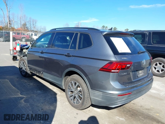 2021 Volkswagen Tiguan S with VIN 3VV1B7AX1MM044788, listed as a IAAI auction lot 41678069 with 91,665 mi miles and . Bid and sale history available at DreamBid. Image 3.