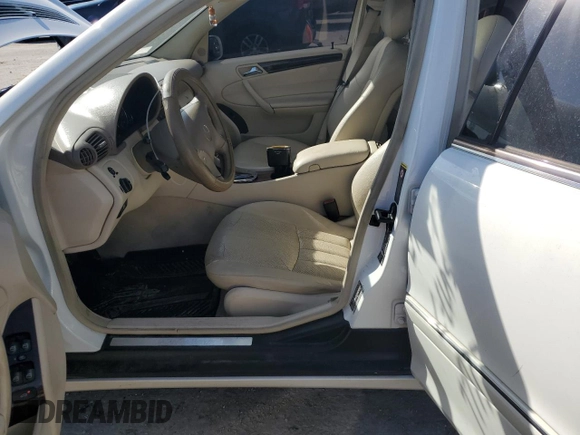 2005 Mercedes-Benz C 240 with VIN WDBRF61J05A777777, listed as a Copart auction lot 75666494 with 140,127 mi miles and Salvage Title. Bid and sale history available at DreamBid. Image 7.