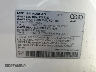 2018 Audi Q3 Premium with VIN WA1ECCFS4JR014661, listed as a Copart auction lot 40163163 with 93,587 mi miles. Bid and sale history available at carsss.com. Image 12.