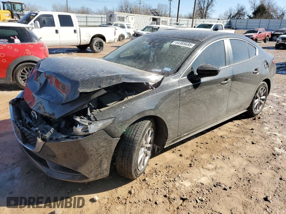 2021 Mazda 3 2.0 with VIN JM1BPAA73M1328390, listed as a Copart auction lot 44385695 with 58,467 mi miles and Salvage Title. Bid and sale history available at DreamBid. Image 1.