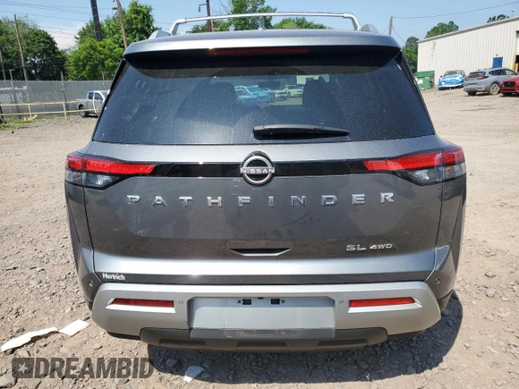 2023 Nissan Pathfinder SL with VIN 5N1DR3CC9PC212656, listed as a Copart auction lot 62314425 with 36,306 mi miles and Salvage title. Bid and sale history available at DreamBid. Image 6.