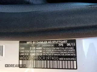2012 Mercedes-Benz C 350 Sport with VIN WDDGF5HB3CR197400, listed as a Copart auction lot 77010364 with 130,815 mi miles and Salvage Title. Bid and sale history available at DreamBid. Image 12.