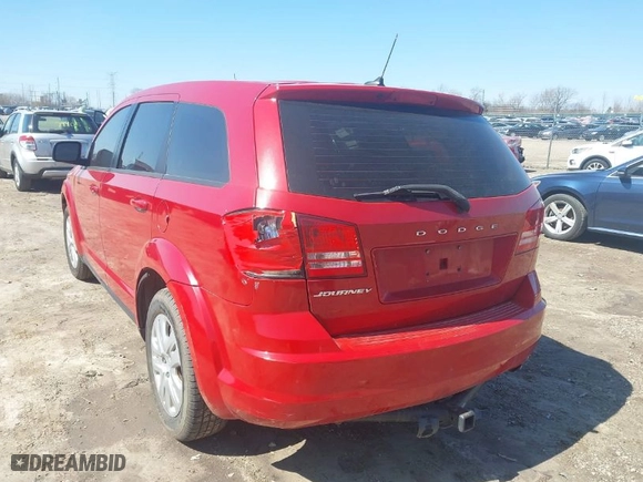2014 Dodge Journey SE with VIN 3C4PDCAB7ET217009, listed as a IAAI auction lot 41991367 with 168,092 mi miles. Bid and sale history available at carsss.com. Image 3.