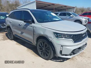 2022 Kia Sorento SX Prestige with VIN 5XYRK4LF3NG160173, listed as a IAAI auction lot 41667974 with 42,840 mi miles and . Bid and sale history available at DreamBid. Image 1.