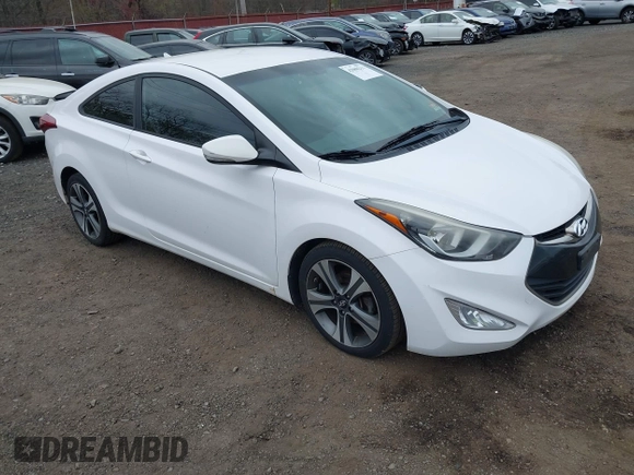 2014 Hyundai Elantra z VIN KMHDH6AH7EU025555, wystawiony jako IAAI lot #42080211 z przebiegiem 95 333 mil mil oraz . Historia ofert i sprzedaży dostępna na DreamBid. Obrazek 1.