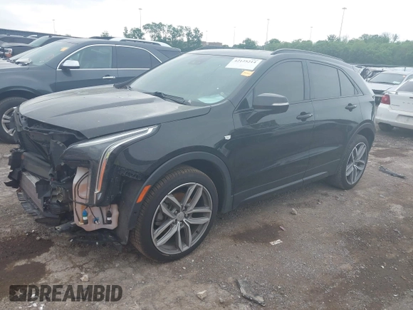 2019 Cadillac XT4 FWD Sport with VIN 1GYFZER48KF102076, listed as a IAAI auction lot 42125214 with 45,315 mi miles and . Bid and sale history available at carsss.com. Image 2.