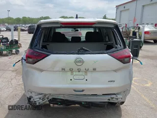 2025 Nissan Rogue S with VIN 5N1BT3AB4SC834268, listed as a IAAI auction lot 42273657 with 1,499 mi miles and . Bid and sale history available at DreamBid. Image 16.
