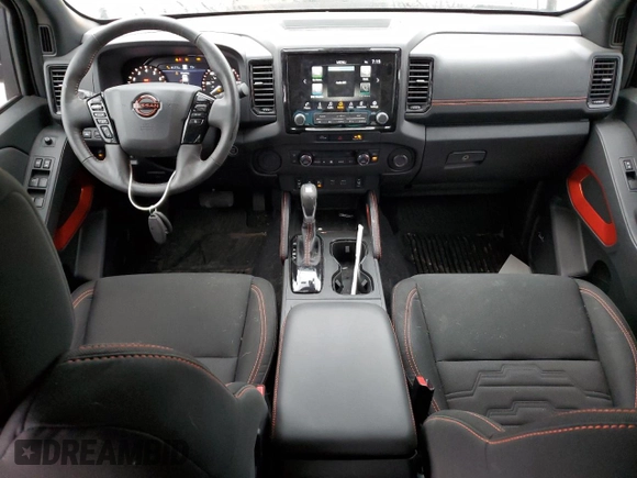 2024 Nissan Frontier SL with VIN 1N6ED1EJ4RN657334, listed as a Copart auction lot 55169675 with 5,706 mi miles and Salvage title. Bid and sale history available at DreamBid. Image 8.