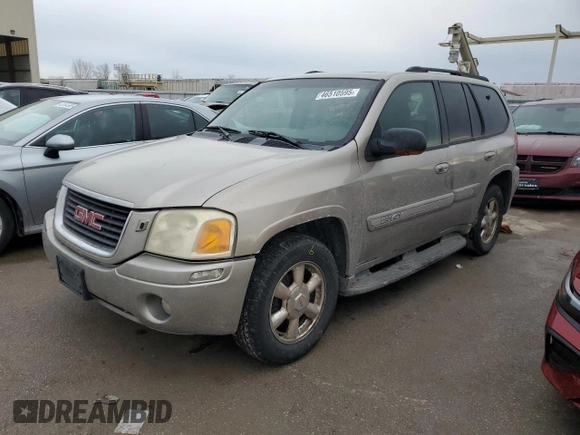 2002 GMC Envoy SLT z VIN 1GKDT13S422468756, wystawiony jako Copart lot #46510595 z przebiegiem 146 924 mil mil oraz Szkoda całkowita • Salvage title. Historia ofert i sprzedaży dostępna na DreamBid. Obrazek 1.