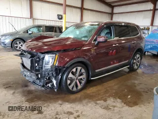 2021 Kia Telluride S with VIN 5XYP64HC8MG109003, listed as a Copart auction lot 53893945 with Not provided miles and Salvage title. Bid and sale history available at DreamBid. Image 1.