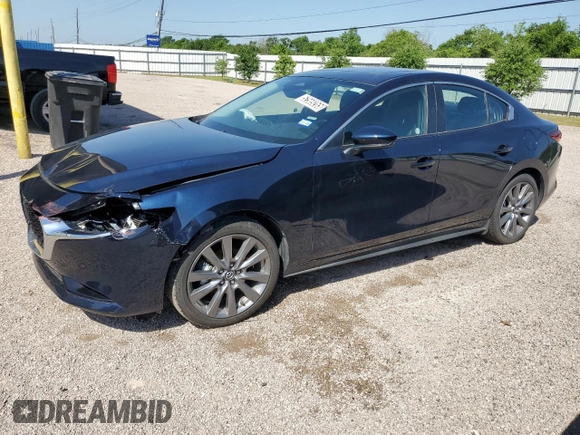 2025 Mazda 3 S Preferred with VIN 3MZBPACM0SM455128, listed as a Copart auction lot 52569265 with 2,042 mi miles and Salvage title. Bid and sale history available at DreamBid. Image 1.