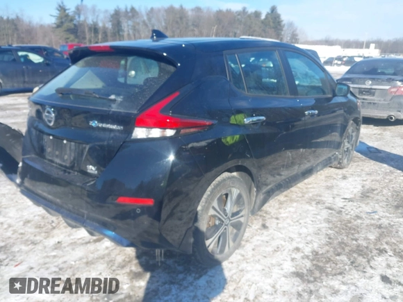 2022 Nissan LEAF SV Plus with VIN 1N4BZ1CV6NC552738, listed as a IAAI auction lot 41383500 with 44,205 mi miles and . Bid and sale history available at DreamBid. Image 4.