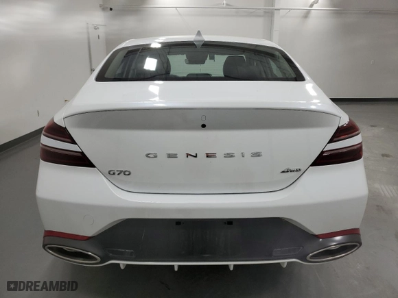 2025 Genesis G70 2.5T with VIN KMTG34SC4SU149464, listed as a Copart auction lot 54305175 with 10,646 mi miles and Clean Title. Bid and sale history available at carsss.com. Image 6.