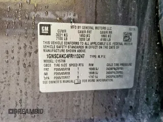 2015 Chevrolet Tahoe LS z VIN 1GNSCAKC4FR113247, wystawiony jako Copart lot #55578085 z przebiegiem 194 023 mil mil oraz Szkoda całkowita • Salvage title. Historia ofert i sprzedaży dostępna na DreamBid. Obrazek 13.