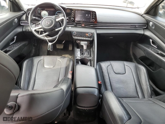 2022 Hyundai Elantra Hybrid Limited with VIN KMHLN4AJ3NU018193, listed as a Copart auction lot 52700695 with 43,735 mi miles and Salvage Title. Bid and sale history available at carsss.com. Image 8.